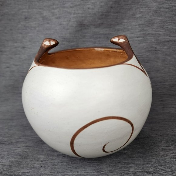 Pueblo Zuni Pottery Lizard Pot Anderson Jaime Avelia Peynetsa New Mexico Vase - Picture 4 of 10